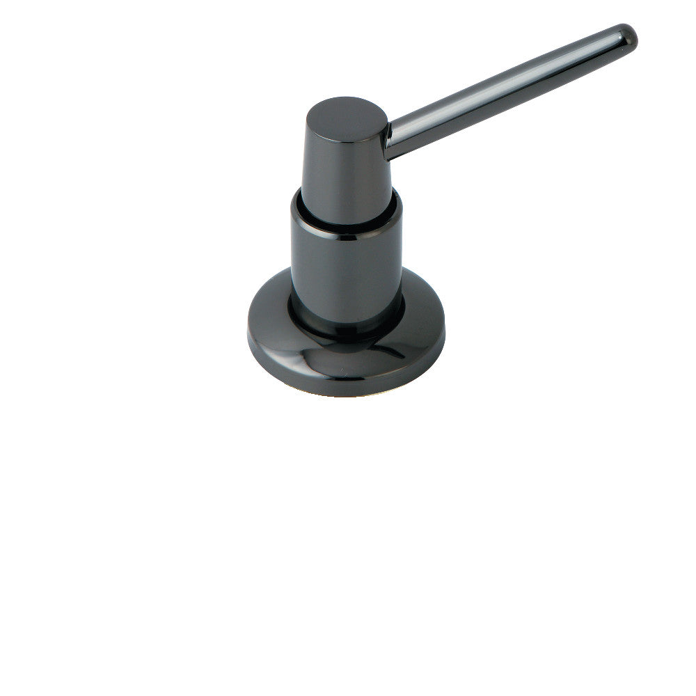 Kingston Brass SD8640 Water Onyx Soap Dispenser, Black Stainless Steel - BNGBath