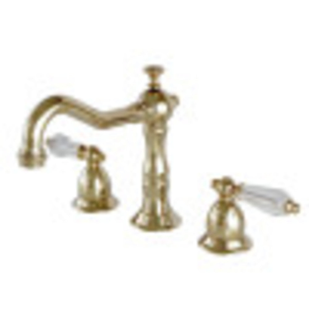Kingston Brass KS1972WLL 8 in. Widespread Bathroom Faucet, Polished Brass - BNGBath