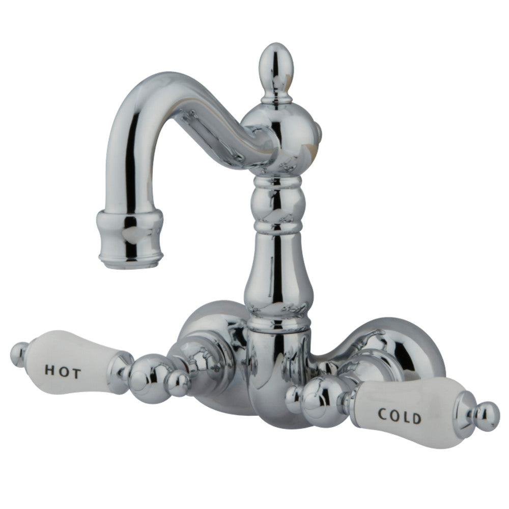 Kingston Brass CC1074T1 Vintage 3-3/8-Inch Wall Mount Tub Faucet, Polished Chrome - BNGBath
