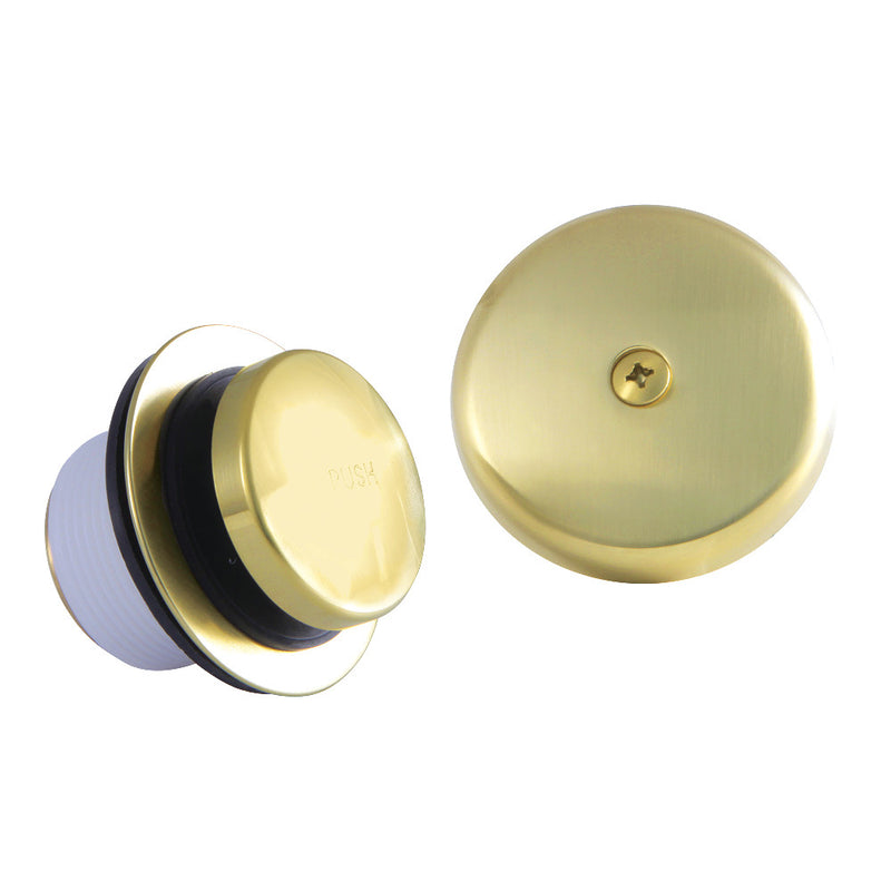 Kingston Brass DTT5302A7 Easy Touch Toe-Tap Tub Drain Kit, Brushed Brass - BNGBath