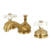 Thumbnail for Kingston Brass KS1167PX 8 in. Widespread Bathroom Faucet, Brushed Brass - BNGBath