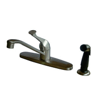 Thumbnail for Kingston Brass KB572SN Chatham Single-Handle Centerset Kitchen Faucet, Brushed Nickel - BNGBath