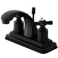 Thumbnail for Kingston Brass KS4645ZX 4 in. Centerset Bathroom Faucet, Oil Rubbed Bronze - BNGBath