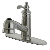 Thumbnail for Gourmetier GSC7578TL Templeton Single-Handle Pull-Out Kitchen Faucet, Brushed Nickel - BNGBath