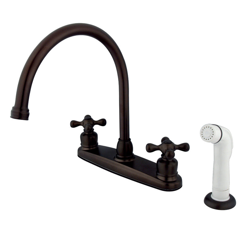 Kingston Brass KB725AX Vintage Centerset Kitchen Faucet, Oil Rubbed Bronze - BNGBath