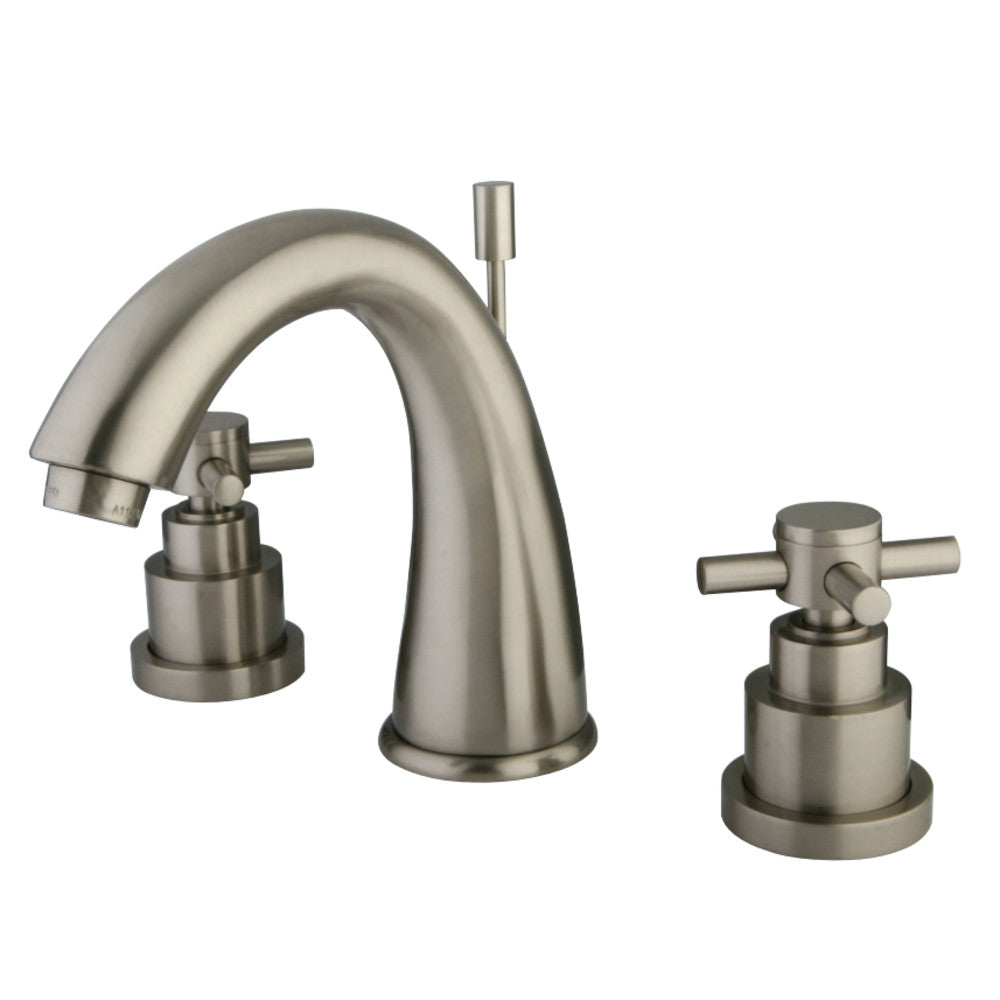 Kingston Brass KS2968EX 8 in. Widespread Bathroom Faucet, Brushed Nickel - BNGBath