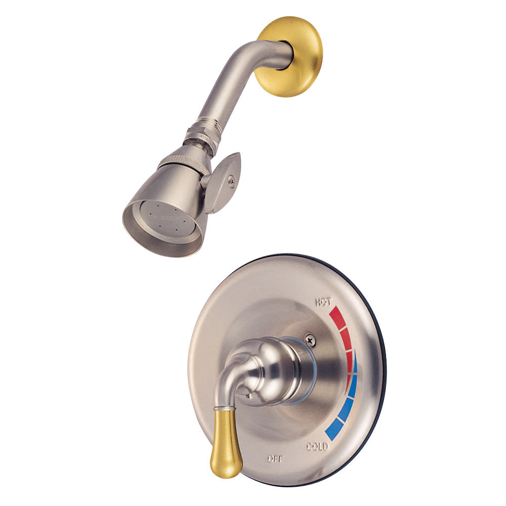 Kingston Brass KB639SO Magellan Shower Only for KB639, Brushed Nickel/Polished Brass - BNGBath