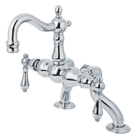 Thumbnail for Kingston Brass CC2002T1 Vintage Clawfoot Tub Faucet, Polished Chrome - BNGBath