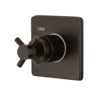 Thumbnail for Kingston Brass KS3045DX Concord 3-Way Diverter Valve with Trim Kit, Oil Rubbed Bronze - BNGBath