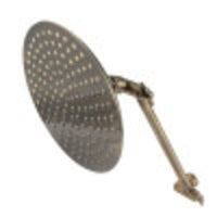 Thumbnail for Kingston Brass K136K3 Victorian Shower Head with Adjustable Shower Arm, Antique Brass - BNGBath