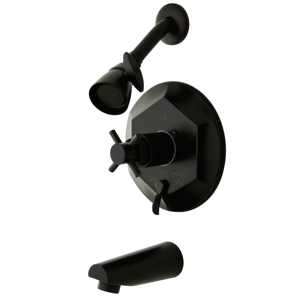 Kingston Brass KB46350DX Concord Tub & Shower Faucet, Oil Rubbed Bronze - BNGBath