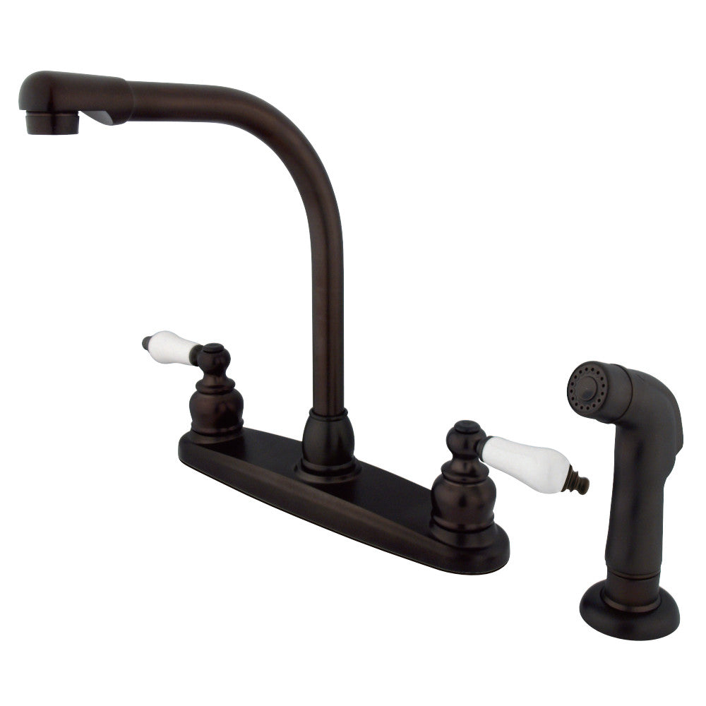 Kingston Brass KB715SP Victorian Centerset Kitchen Faucet, Oil Rubbed Bronze - BNGBath