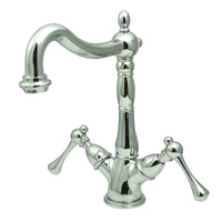 Thumbnail for Kingston Brass KS1491BL Vessel Sink Faucet, Polished Chrome - BNGBath