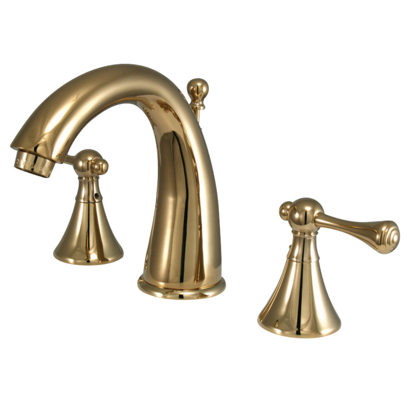 Kingston Brass KS2972BL 8 in. Widespread Bathroom Faucet, Polished Brass - BNGBath
