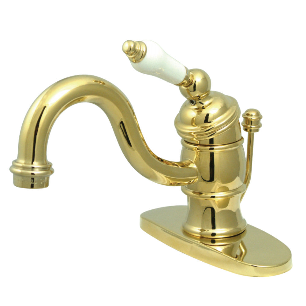 Kingston Brass KB3402PL Victorian 4" Centerset Single Handle Bathroom Faucet, Polished Brass - BNGBath