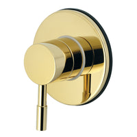 Thumbnail for Kingston Brass KS3032DL Concord 3-Way Diverter Valve with Trim Kit, Polished Brass - BNGBath