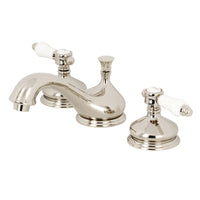 Thumbnail for Kingston Brass KS1166BPL 8 in. Widespread Bathroom Faucet, Polished Nickel - BNGBath