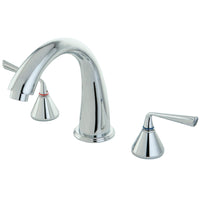 Thumbnail for Kingston Brass KS2361ZL Silver Sage Roman Tub Faucet, Polished Chrome - BNGBath