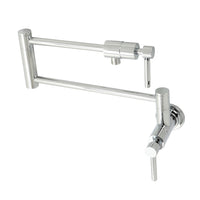 Thumbnail for Kingston Brass KS4101DL Concord Wall Mount Pot Filler, Polished Chrome - BNGBath