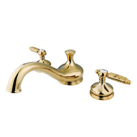 Thumbnail for Kingston Brass KS3332GL Georgian Roman Tub Faucet, Polished Brass - BNGBath