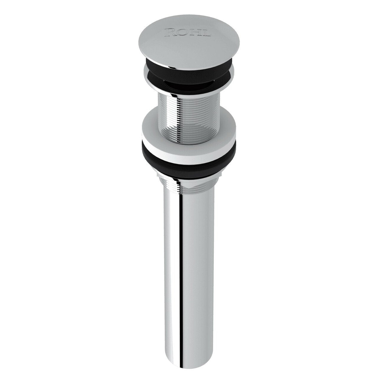 ROHL Non-Slotted Touch Seal Dome Drain with 6 Inch Tailpiece - BNGBath