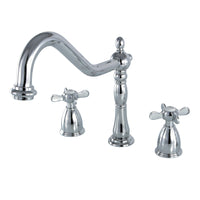 Thumbnail for Kingston Brass KB1791BEXLS Widespread Kitchen Faucet, Polished Chrome - BNGBath