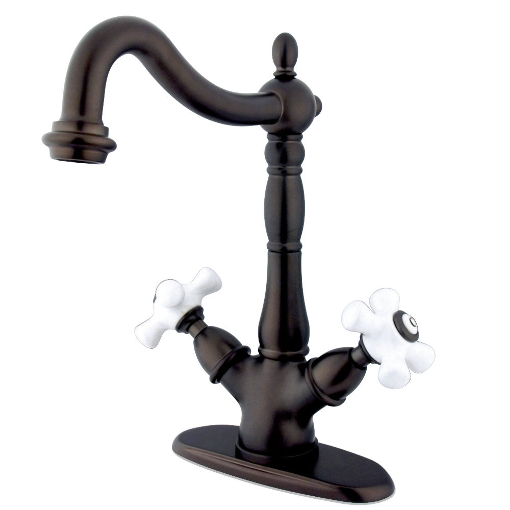 Kingston Brass KS1495PX Vessel Sink Faucet, Oil Rubbed Bronze - BNGBath