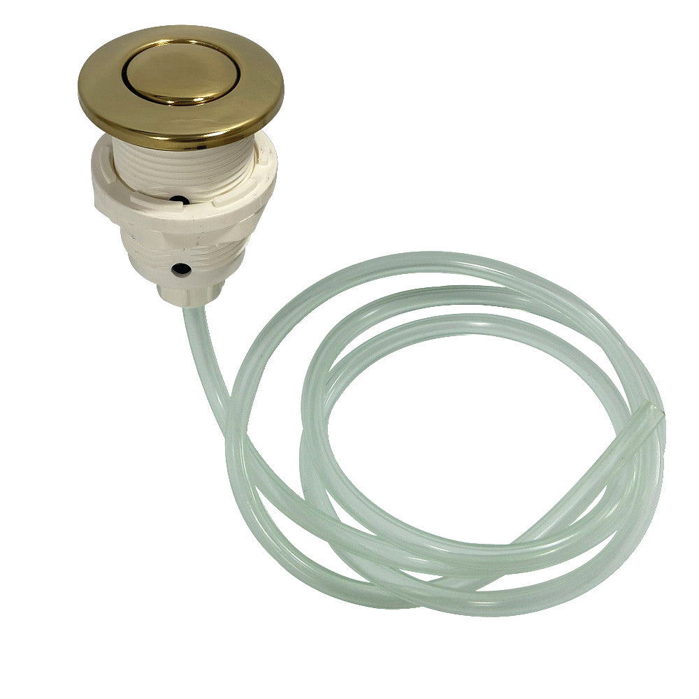 Gourmetier KA312 Trimscape Disposal Air Switch Button , Polished Brass - BNGBath