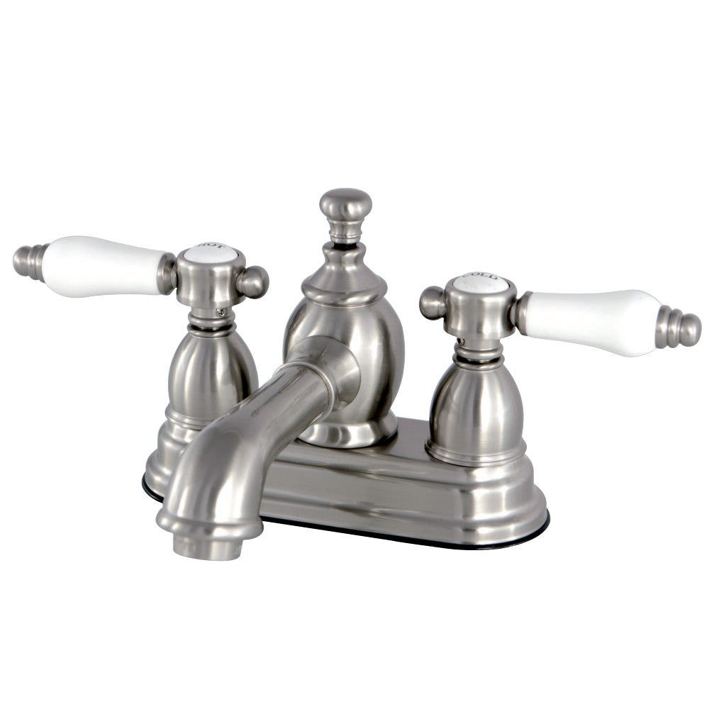 Kingston Brass KS7008BPL 4 in. Centerset Bathroom Faucet, Brushed Nickel - BNGBath