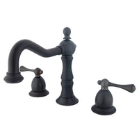 Thumbnail for Kingston Brass KS1975BL 8 in. Widespread Bathroom Faucet, Oil Rubbed Bronze - BNGBath