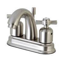 Thumbnail for Kingston Brass FB5618ZX 4 in. Centerset Bathroom Faucet, Brushed Nickel - BNGBath