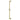 Kingston Brass K180A2 Showerscape 24" Shower Slide Bar with Pin Wall Hook, Polished Brass - BNGBath