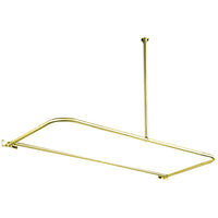 Thumbnail for Kingston Brass CC3132 D-Type Shower Rod, Polished Brass - BNGBath