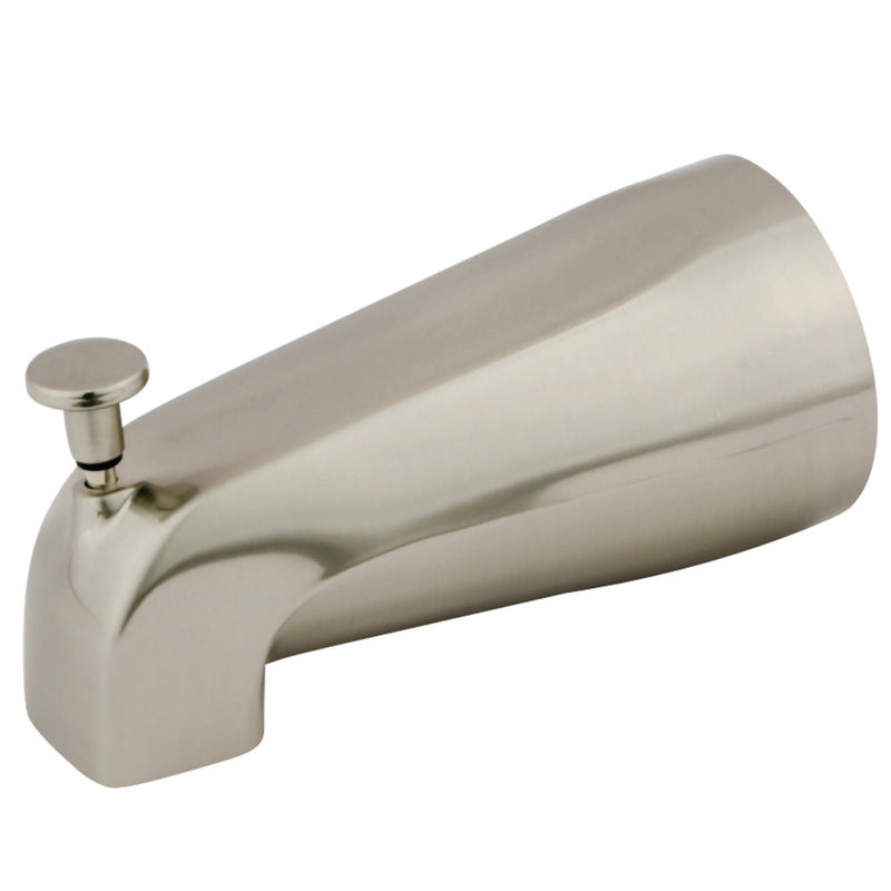 Kingston Brass K188A8 5-1/4 Inch Zinc Tub Spout with Diverter, Brushed Nickel - BNGBath