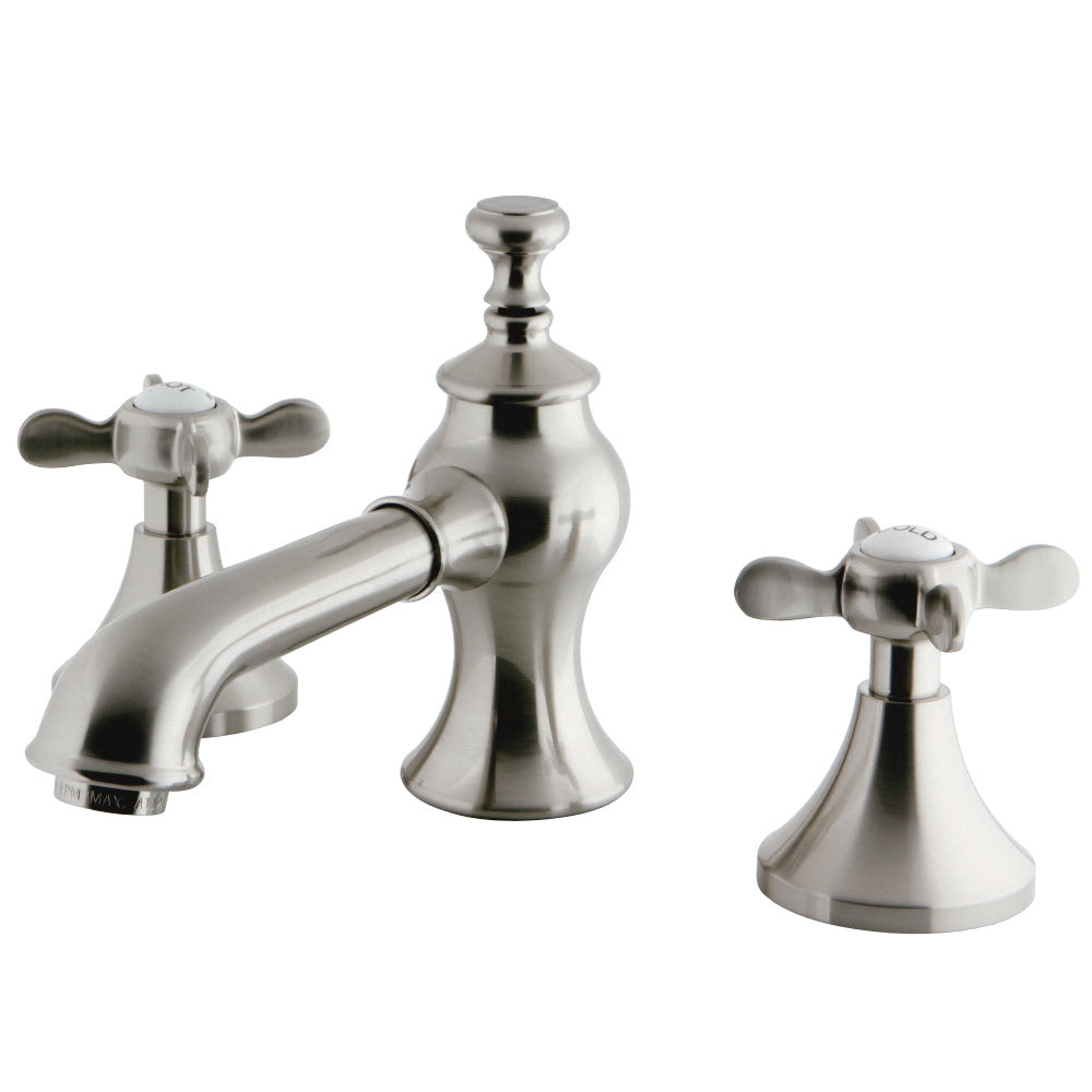 Kingston Brass KC7068BEX 8 in. Widespread Bathroom Faucet, Brushed Nickel - BNGBath