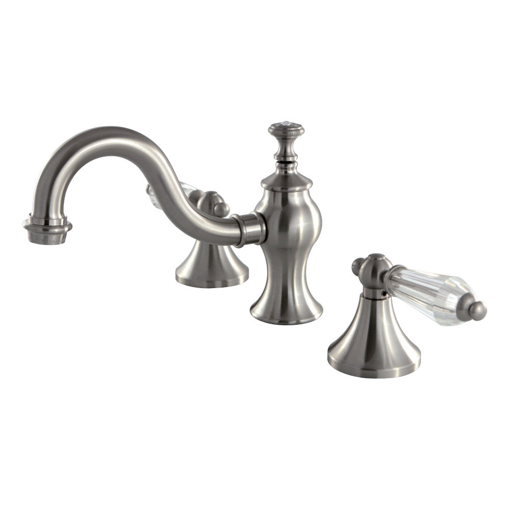 Kingston Brass KC7168WLL 8 in. Widespread Bathroom Faucet, Brushed Nickel - BNGBath