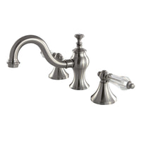 Thumbnail for Kingston Brass KC7168WLL 8 in. Widespread Bathroom Faucet, Brushed Nickel - BNGBath