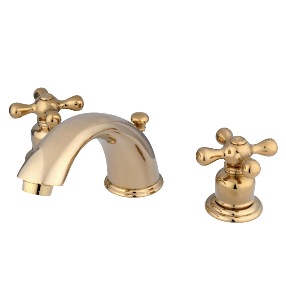 Kingston Brass KB972X Widespread Bathroom Faucet, Polished Brass - BNGBath