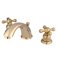 Thumbnail for Kingston Brass KB972X Widespread Bathroom Faucet, Polished Brass - BNGBath