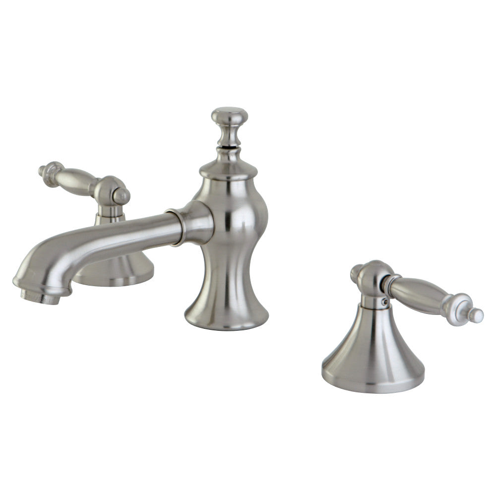 Kingston Brass KC7068TL 8 in. Widespread Bathroom Faucet, Brushed Nickel - BNGBath