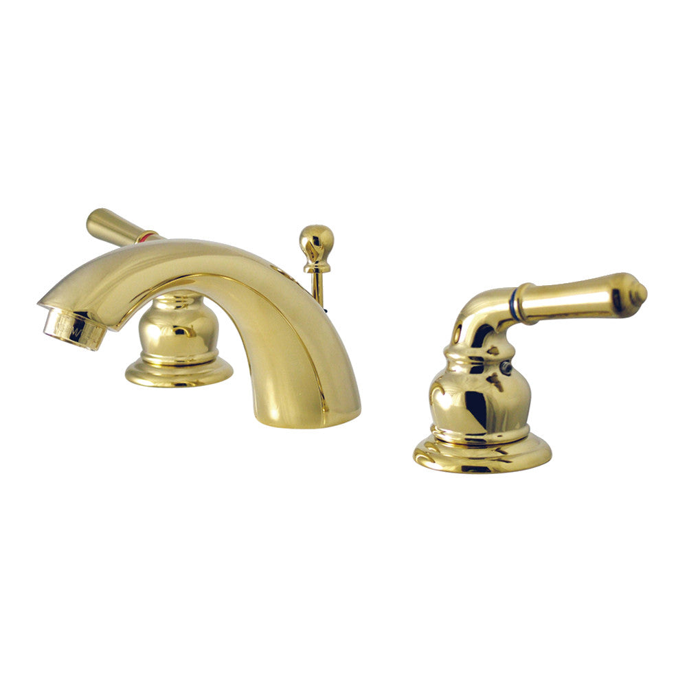 Kingston Brass KS2952 Mini-Widespread Bathroom Faucet, Polished Brass - BNGBath