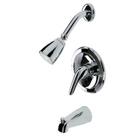 Thumbnail for Kingston Brass KB531L Tub and Shower Faucet, Polished Chrome - BNGBath