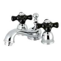 Thumbnail for Kingston Brass KS3951PKX Duchess Mini-Widespread Bathroom Faucet, Polished Chrome - BNGBath