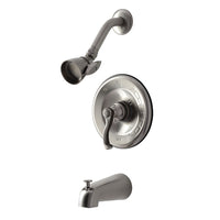 Thumbnail for Kingston Brass KB1638FL Tub and Shower Faucet, Brushed Nickel - BNGBath