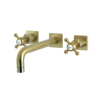 Thumbnail for Kingston Brass KS6027BX Metropolitan Wall Mount Tub Faucet, Brushed Brass - BNGBath