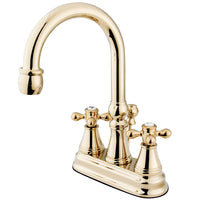 Thumbnail for Kingston Brass KS2612AX 4 in. Centerset Bathroom Faucet, Polished Brass - BNGBath