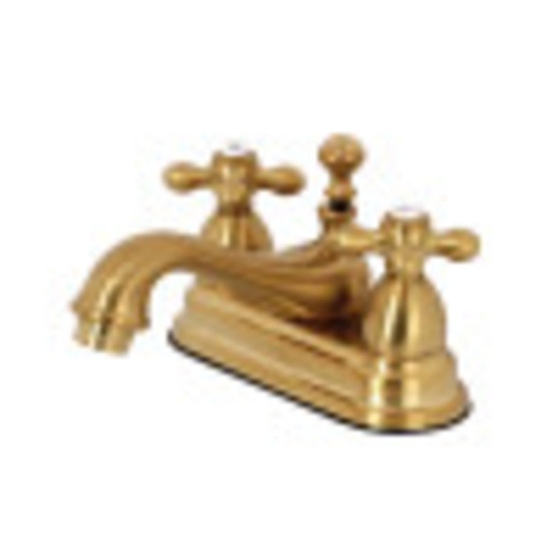 Kingston Brass KS3607AX 4 in. Centerset Bathroom Faucet, Brushed Brass - BNGBath