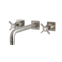Thumbnail for Kingston Brass KS6028BEX Essex Wall Mount Tub Faucet, Brushed Nickel - BNGBath