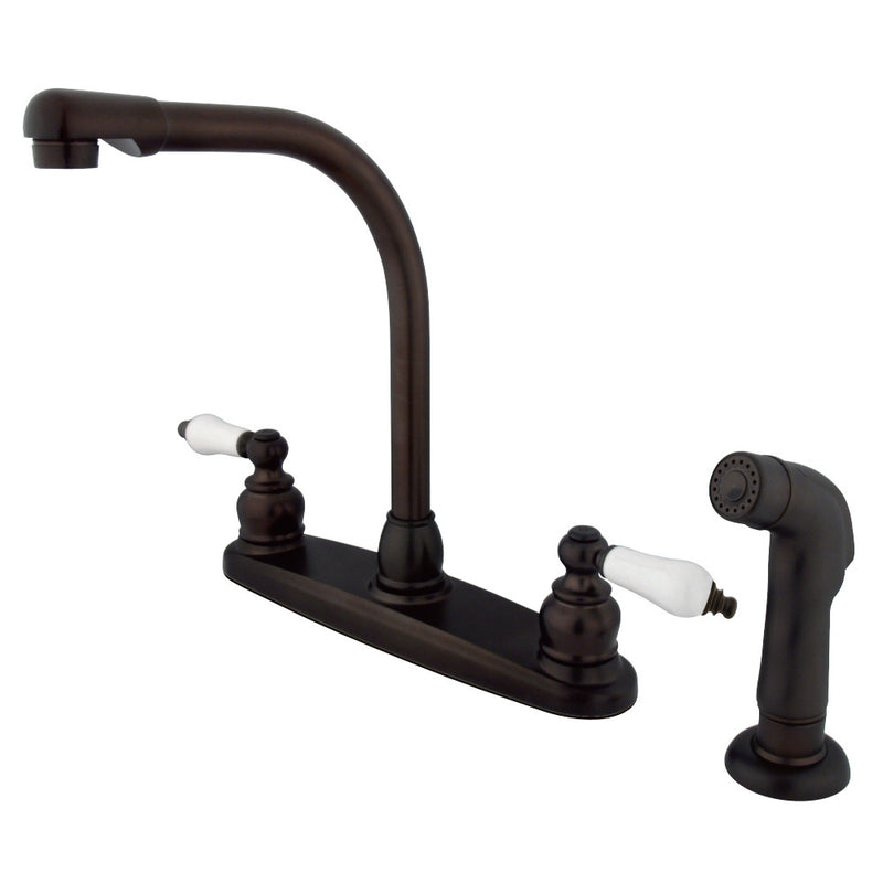 Kingston Brass GKB715SP Victorian Centerset Kitchen Faucet, Oil Rubbed Bronze - BNGBath