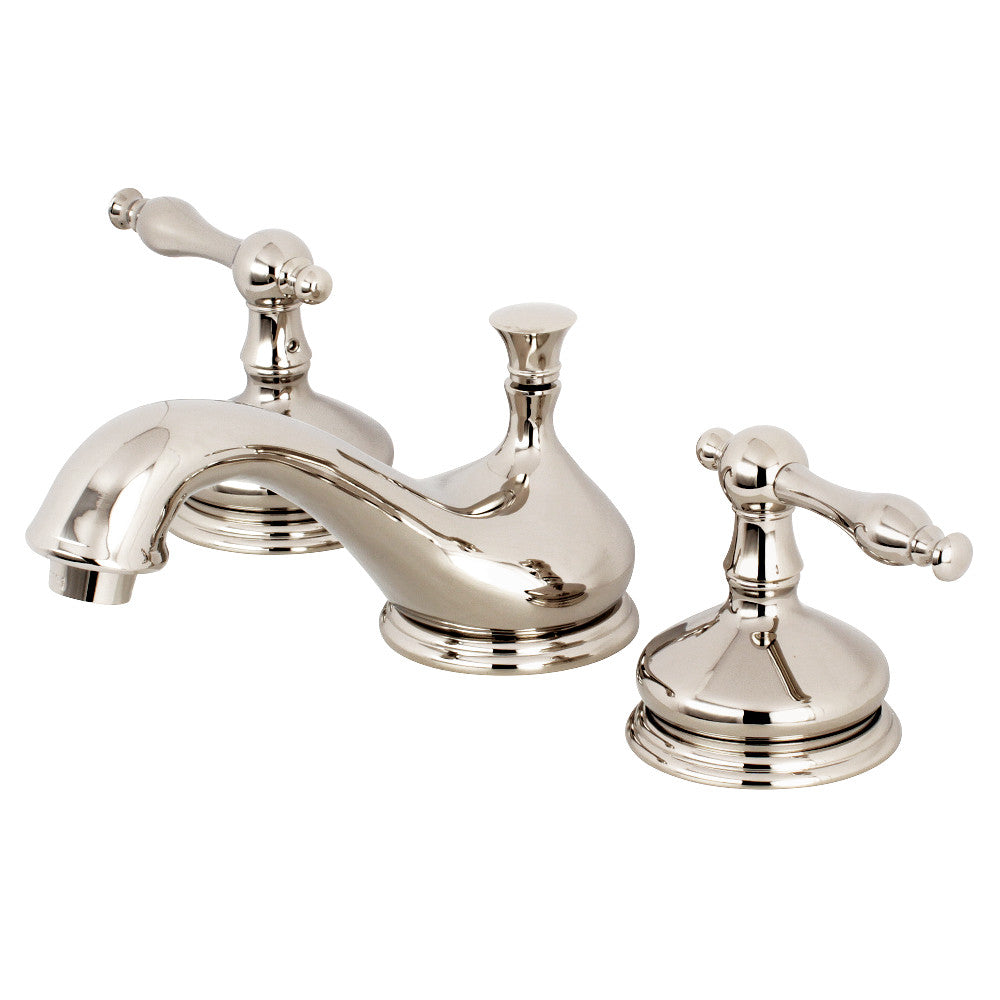 Kingston Brass KS1166NL 8 in. Widespread Bathroom Faucet, Polished Nickel - BNGBath